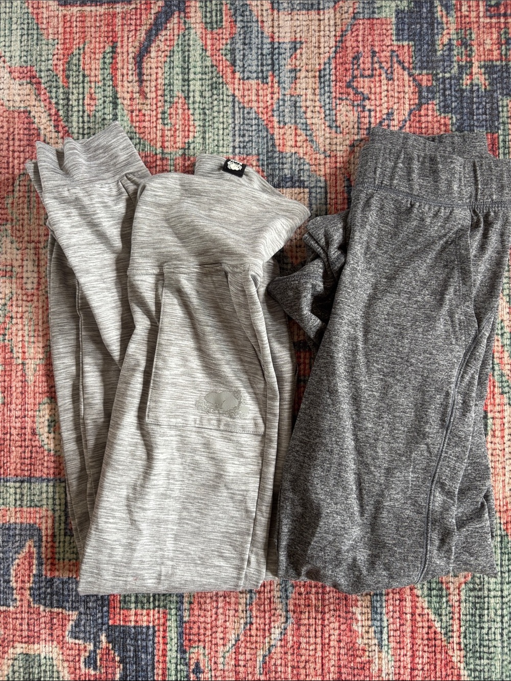 Set of 2 Grey Activewear Joggers from Roots and GapFit, Girls L